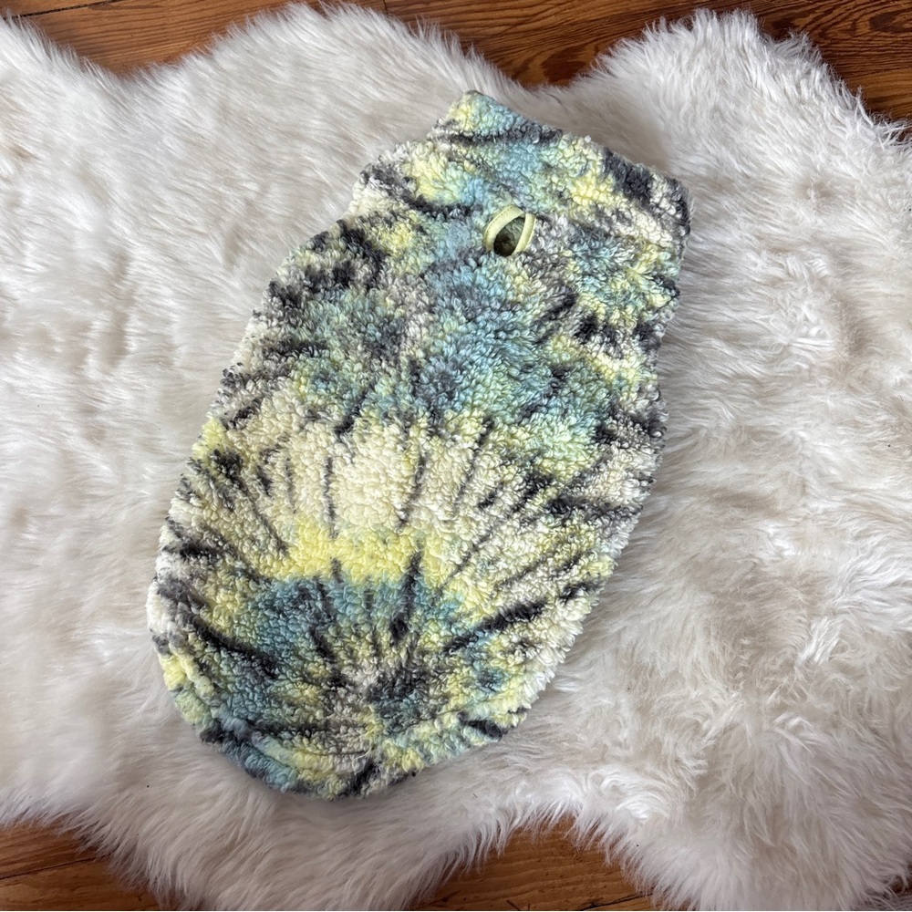 Cozy Tie-Dye Fleece Dog Jacket